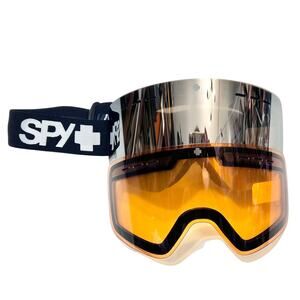 Spy+ Mainstay Snow Goggles Dual Silver and Orange Lens Helmet Compatible New